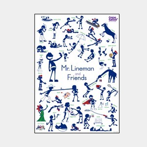 GrapeSEED Mr.Lineman and Friends Poster(10장)